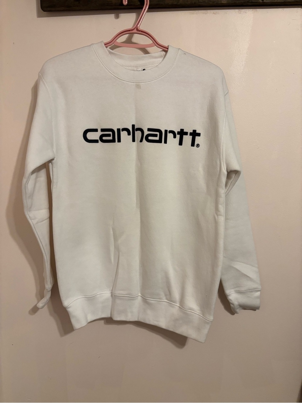 Carhartt White Logo Crewneck Sweatshirt